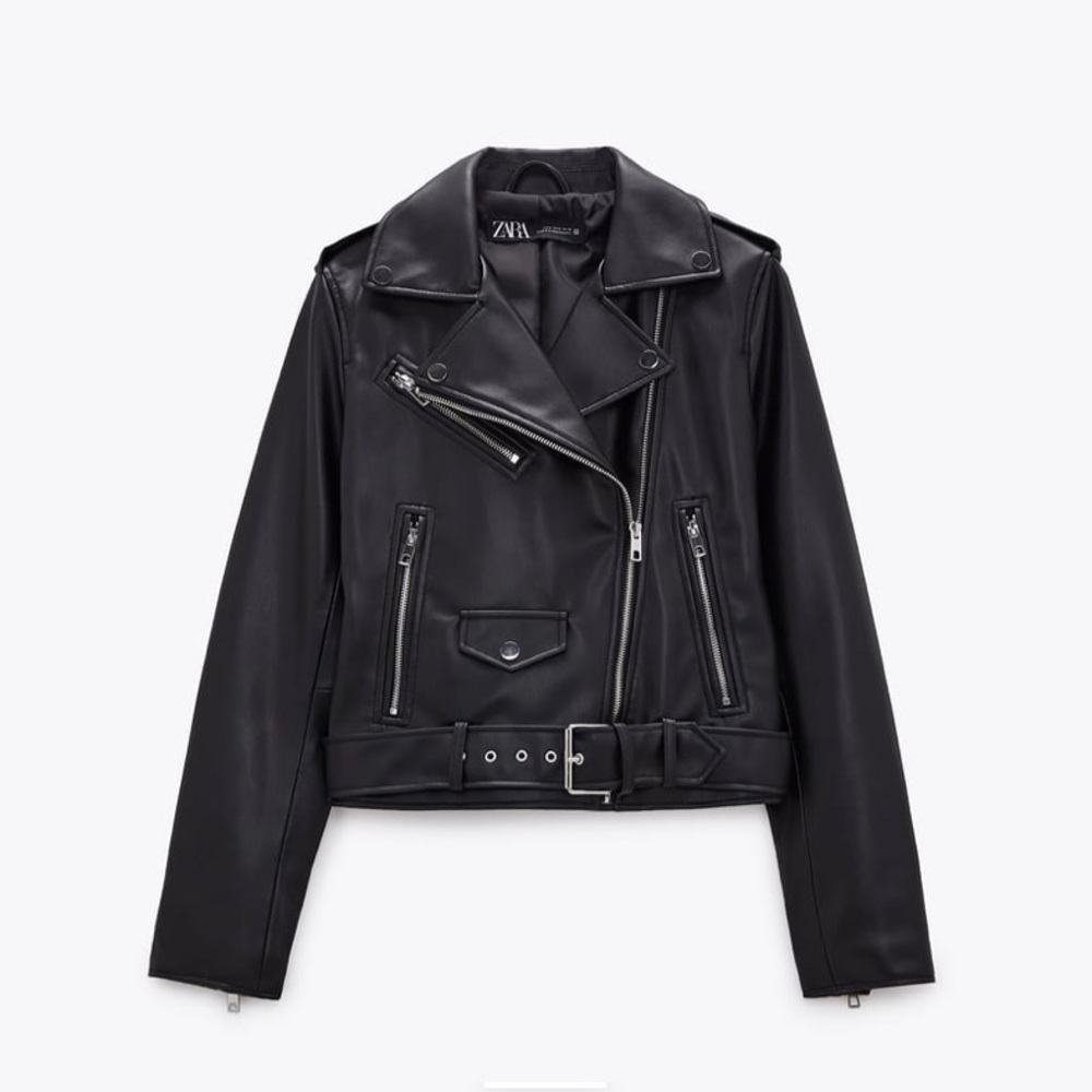 Zara Black Leather Jacket